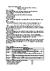 Đề tham khảo thi học sinh giỏi Sinh (vòng 2)