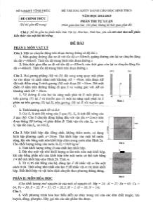 Đề thi học sinh giỏi dành cho học sinh THCS - Phần thi tự luận