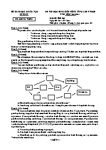 Đề thi học sinh giỏi vòng tỉnh lớp 9 THCS - Môn thi: Sinh Học - Đê 9