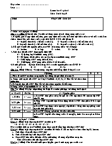 Kiểm tra 45 phút - Môn: Sinh học lớp 9 - Đề 01