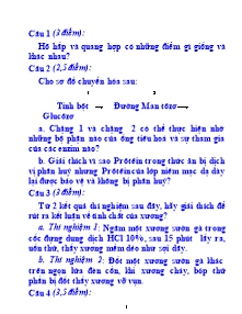 Ôn thi học sinh giỏi môn Sinh lớp 8