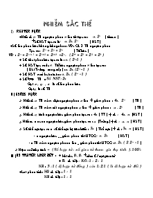 Sinh 9 - Nhiễm sắc thể