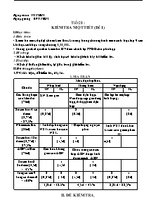 Sinh 9 - Tiết 21: Kiểm tra một tiết (đề 1)