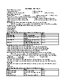 Sinh học 8 - Phần: Trắc nghiệm