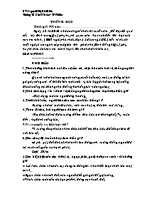 Bài tập ôn tập cuối năm môn Tiếng việt - Năm học 2009-2010 - Nguyễn Thị Bích Hiền