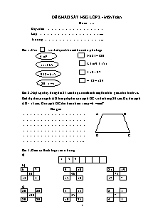 Bộ đề khảo sát học sinh giỏi Toán Lớp 2