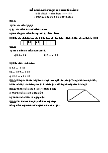 Đề khảo sát chọn học sinh giỏi Toán Lớp 2 - Năm học 2009-2010