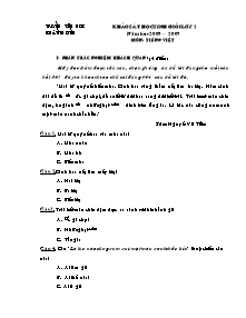 Đề khảo sát học sinh giỏi Tiếng việt Lớp 2 - Đề 2 - Năm học 2008-2009 - Trường Tiểu học Xuân Thượng