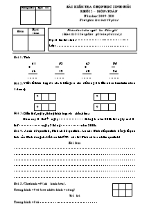 Đề kiểm tra chọn học sinh giỏi Toán, Tiếng việt Lớp 2 - Năm học 2009-2010