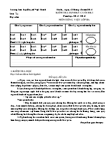 Đề kiểm tra cuối học kì I Tiếng việt Lớp 3 - Năm học 2013-2014 - Trường Tiểu học Huỳnh Việt Thanh