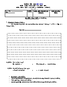 Đề kiểm tra cuối năm Tổng hợp cấp Tiểu học - Năm học 2010-2011 - Trường Tiểu học Đức Mỹ B