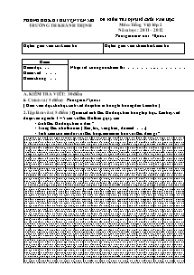 Đề kiểm tra định kì cuối năm Tiếng việt Lớp 2 - Năm học 2011-2012 - Trường Tiểu học Khánh Thịnh