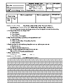 Đề kiểm tra giữa học kì I môn Tiếng việt Lớp 2 - Năm học 2013-2014 - Trường Tiểu học Hứa Tạo