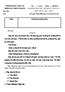 Đề kiểm tra giữa học kì I Tiếng việt Lớp 2 - Năm học 2012-2013 - Trường Tiểu học Trung Thành 1