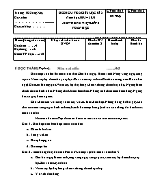 Đề kiểm tra giữa học kì II Tiếng việt Lớp 2 - Năm học 2012-2013 - Trường Tiểu học Sông Mây