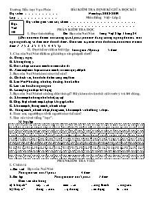 Đề kiểm tra giữa học kỳ I Tiếng việt Lớp 2 - Năm học 2008-2009 - Trường Tiểu học Vạn Phúc