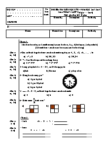 Đề kiểm tra giữa học kỳ II môn Toán Khối 2 (Kèm đáp án) - Năm học 2013-2014