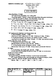 Đề kiểm tra học kì I Tiếng việt Lớp 4 (Phần Đọc) - Năm học 2013-2014 - Trường Tiểu học B Hòa Lạc