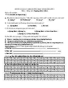 Đề ôn giao lưu bồi dưỡng học sinh giỏi Tiếng việt, Toán Lớp 2 - Năm học 2013-2014