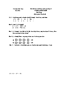 Đề thi chọn học sinh giỏi Toán Lớp 2 - Năm học 2008-2009 - Trường Tiểu học Sơn Đà