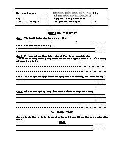 Đề thi học sinh giỏi Các môn Lớp 2 - Năm học 2008-2009 - Trường Tiểu học Hứa Tạo