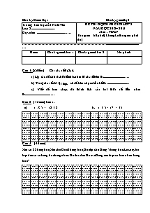 Đề thi học sinh giỏi cấp trường Toán Lớp 2 - Năm học 2012-2013 - Trường Tiểu học số 2 Hoài Tân