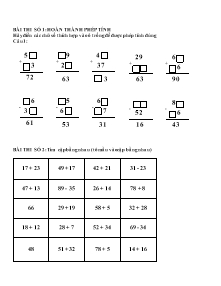 Đề thi Violympic môn Toán Lớp 2 vòng 3