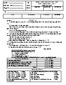 Đề và đáp án kiểm tra giữa học kì I Tiếng việt, Toán Lớp 2 - Năm học 2007-2008