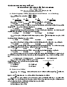 Đề và đáp án thi chọn học sinh giỏi cấp tỉnh Toán Lớp 5 - Năm học 2007-2008 - Phòng GD&ĐT Thừa Thiên Huế