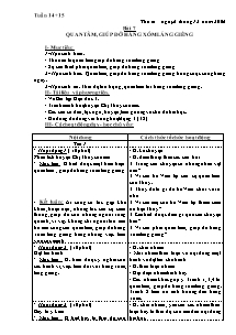 Giáo án Đạo đức Lớp 3 - Bài 7: Quan tâm, giúp đỡ hàng xóm láng giềng - Năm học 2006-2007