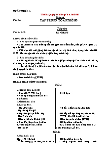 Giáo án Tổng hợp Lớp 2 - Tuần 11 - Năm học 2005-2006