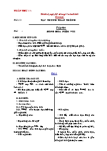 Giáo án Tổng hợp Lớp 2 - Tuần 13 - Năm học 2005-2006