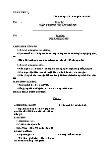 Giáo án Tổng hợp Lớp 2 - Tuần 2 - Năm học 2005-2006