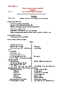 Giáo án Tổng hợp Lớp 2 - Tuần 21 - Năm học 2005-2006