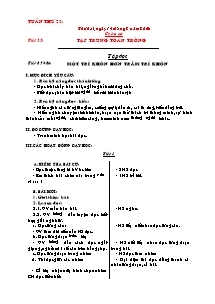 Giáo án Tổng hợp Lớp 2 - Tuần 22 - Năm học 2005-2006