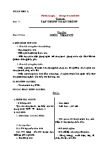 Giáo án Tổng hợp Lớp 2 - Tuần 7 - Năm học 2005-2006