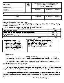 Bài kiểm tra định kì cuối học kì I Tiếng việt Lớp 2 (Có đáp án) - Năm học 2012-2013