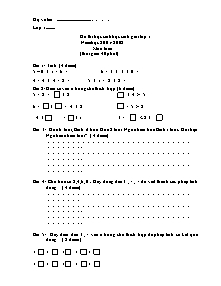 Bộ đề thi chọn học sinh giỏi Toán, Tiếng việt cấp Tiểu học - Năm học 2001-2002