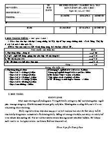 Đề kiểm tra cuối học kì I Tiếng việt Lớp 2 (Kèm đáp án) - Năm học 2012-2013