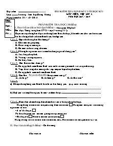 Đề kiểm tra cuối học kì I Tiếng việt Lớp 2 - Năm học 2013-2014 - Trường Tiểu học Hùng Thắng