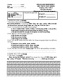 Đề kiểm tra cuối học kì I Tiếng việt Lớp 3 - Đề 4 - Năm học 2013-2014