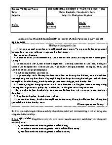 Đề kiểm tra cuối học kì I Tiếng việt Lớp 3 - Năm học 2010-2011 - Trường Tiểu học Quảng Trung