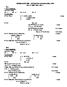 Đề kiểm tra cuối học kì II Toán Lớp 3 - Năm học 2008-2009 - Trường Tiểu học Đông Thành