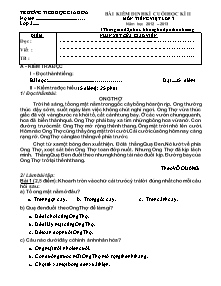 Đề kiểm tra cuối học kì II Toán, Tiếng việt Lớp 3 - Năm học 2012-2013 - Trường Tiểu học Gia Hòa