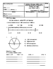 Đề kiểm tra định kì giữa học kì II Toán, Tiếng việt Lớp 3 - Năm học 2013-2014