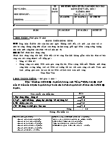 Đề kiểm tra định kì giữa học kỳ II Tiếng việt Lớp 2 - Năm học 2012-2013