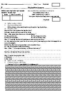 Đề kiểm tra định kì học kì II Tiếng việt Lớp 3 - Năm học 2012-2013 - Trường Tiểu học Hứa Tạo