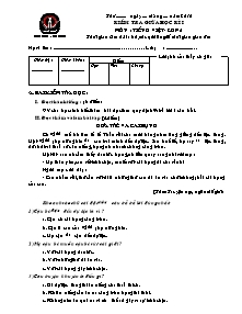 Đề kiểm tra giữa học kì I Tiếng việt Lớp 2 - Năm học 2010-2011 - Trường Tiểu học Hồng Quang