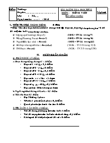 Đề kiểm tra học kì I Đọc thành tiếng Lớp 3 - Năm học 2012-2013