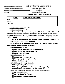 Đề kiểm tra học kì I Toán, Tiếng việt Lớp 3 - Năm học 2009-2010 - Trường Tiểu học Vĩnh Phước B